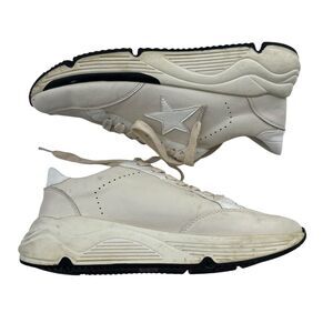 White Raven Size 7.5 Sneakers Fashion Style Tennis Shoes Star Women's Lace Up